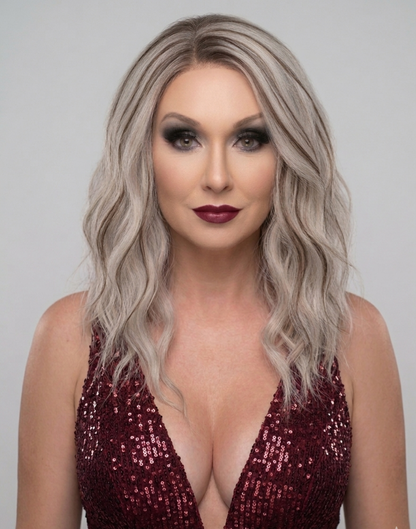 Roxxi in Smoke Show | 14" Water Wave 13x4 Lace Front Wig