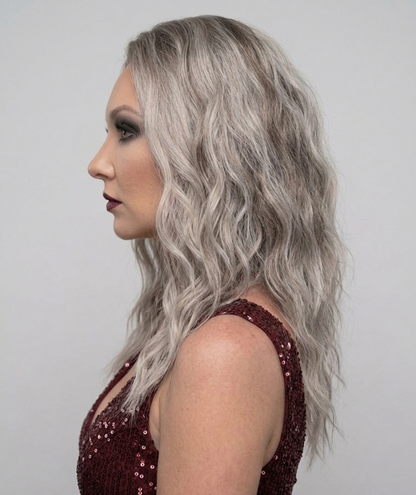 Roxxi in Smoke Show | 14" Water Wave 13x4 Lace Front Wig