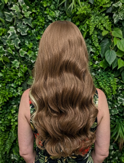 Karzima in Cinnamon Swirl | 26" Reddish Brown Wavy Lace Front Wig