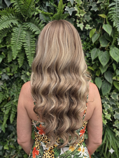 Mia in Starlit Cocoa | 26" Long Wavy  13"x4" Free Part Lace Front Wig