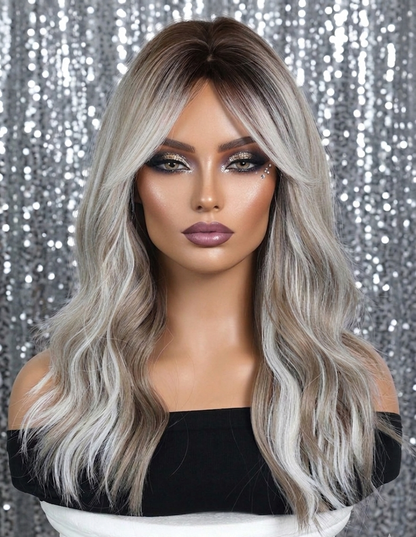 Mitzi in Frosted Ash | 20" Wavy Wig