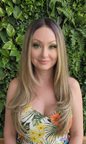 Nova in Brown Sugar | 24" Lace Front Wig Brown with Blonde Highlights