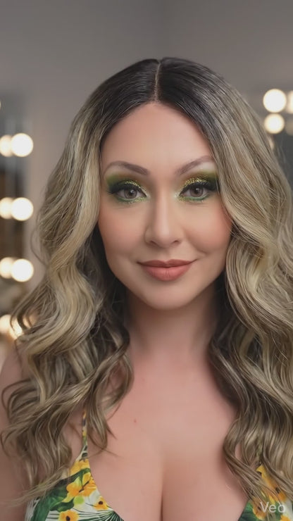 Ava – Mocha Melt | 18" Wavy Lace Front Wig