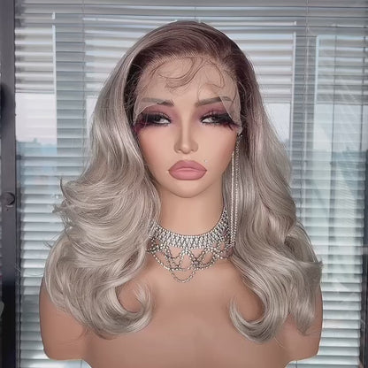Tori in Ash Onyx | 16" Wavy Lace Front Wig
