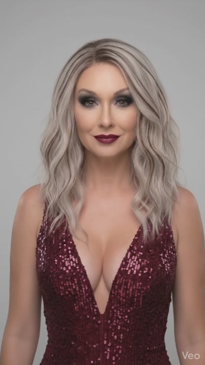 Roxxi in Smoke Show | 14" Water Wave 13x4 Lace Front Wig