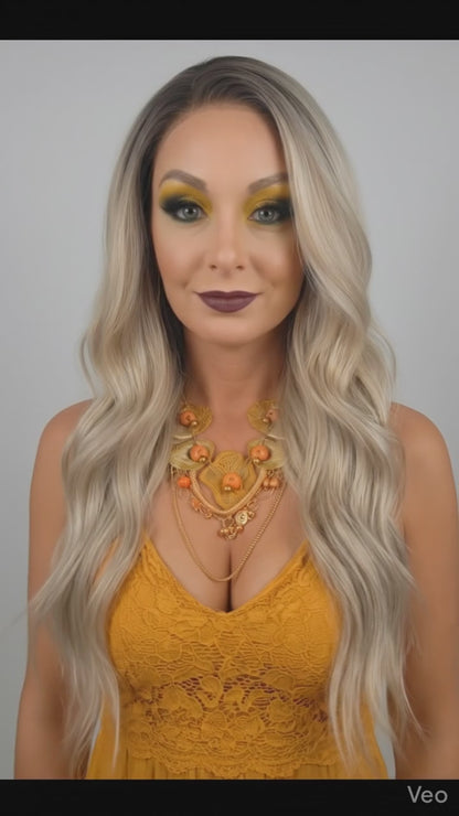 Kendra in Goldie Rocks | 22" Wavy 13x4 Lace Front Wig