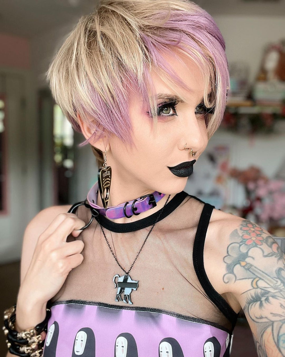 Pixi in Lilac Riot | 7" Purple/Blonde Ombre Wig