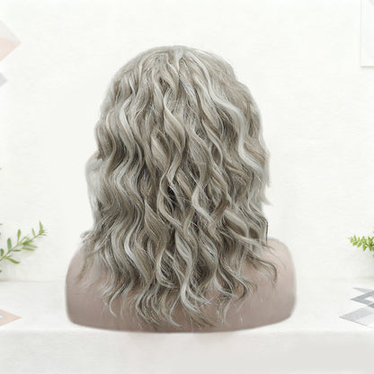 Vixen in Silver Dust Ash | 14" Wavy Ash Blonde with Tinsel