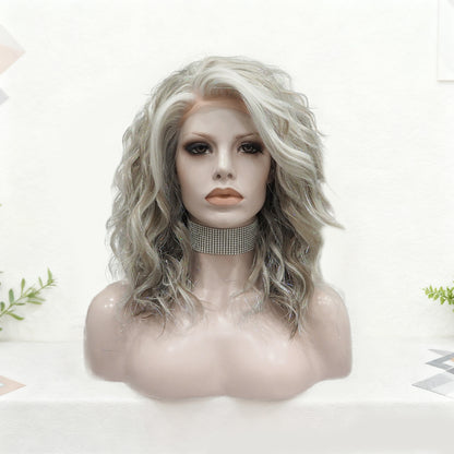 Vixen in Silver Dust Ash | 14" Wavy Ash Blonde with Tinsel
