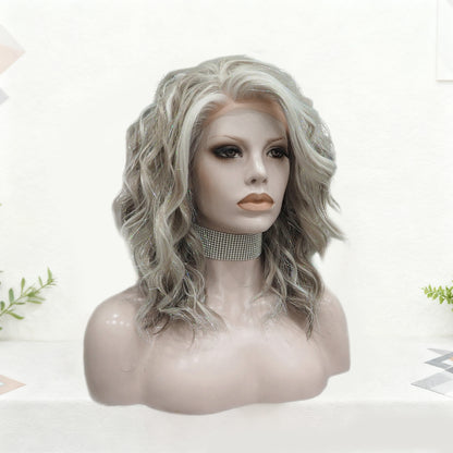 Vixen in Silver Dust Ash | 14" Wavy Ash Blonde with Tinsel