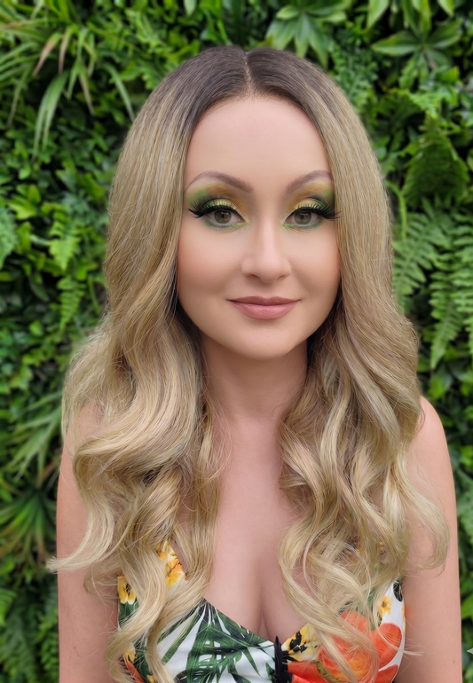 Trinity in Malibu Dream | 26" Long Curly Lace Front Wig