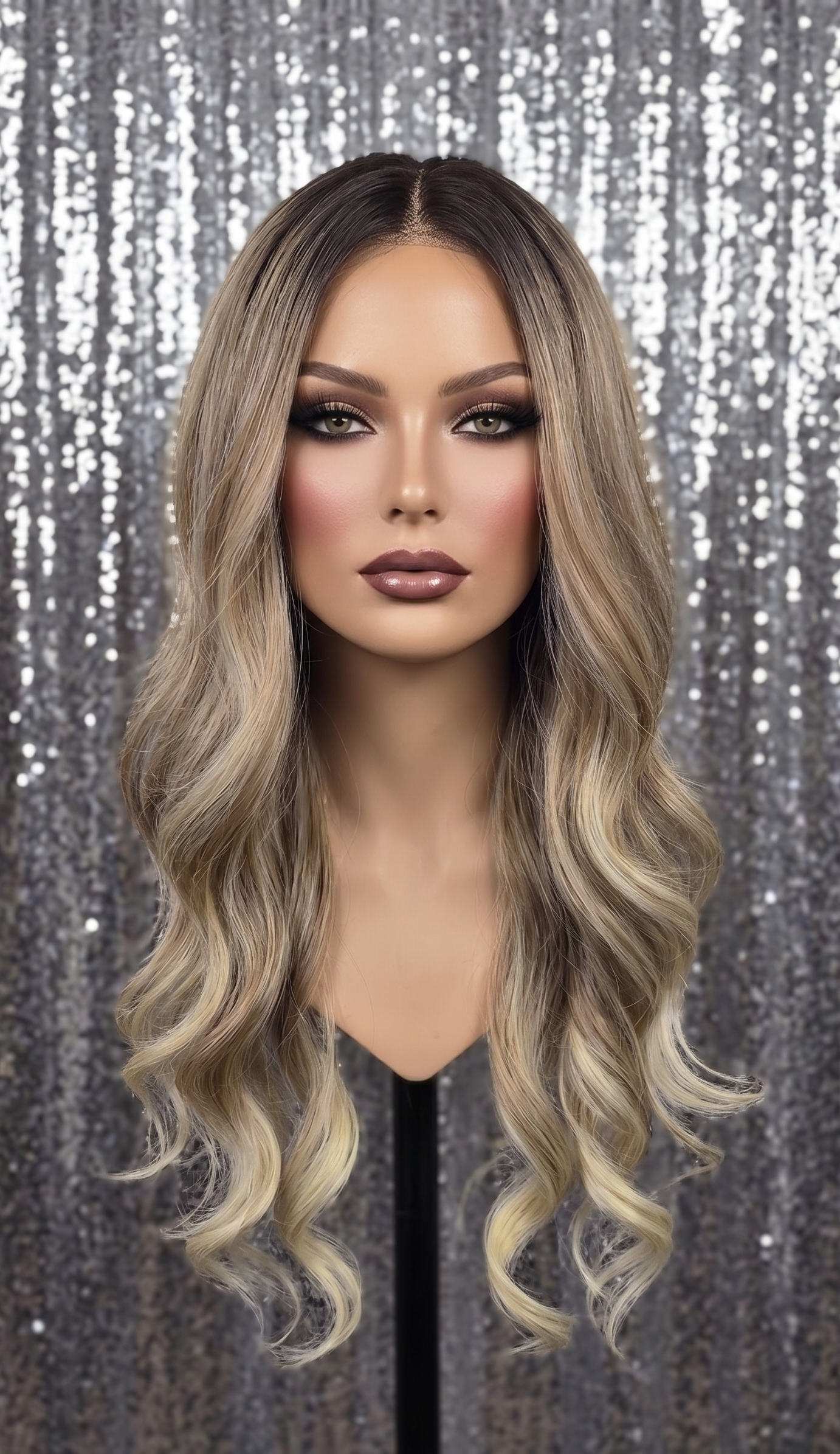 Trinity in Malibu Dream | 26" Long Curly Lace Front Wig