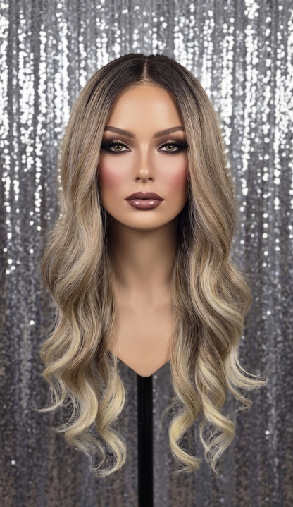 Trinity in Malibu Dream | 26" Long Curly Lace Front Wig