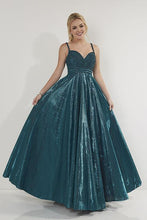 Load image into Gallery viewer, Studio 17 Metallic A-Line Gown 12717 Teal