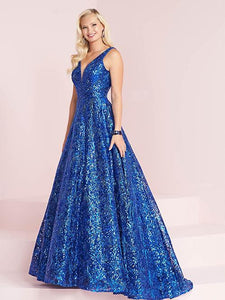 Panoply Sequin A-Line Ballgown 14034