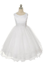 Load image into Gallery viewer, Plus Size White Tulle Flowergirl Dress