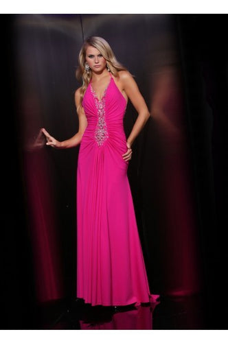 Xcite Halter Dress 30339 Peony Pink