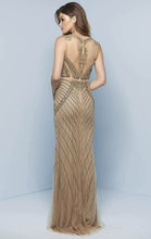 Load image into Gallery viewer, Splash Beaded Prom Dress J839 Gold
