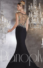 Load image into Gallery viewer, Panoply Rhinestone Fit and Flare Prom Dress 14734 Carnival
