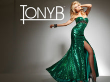 Load image into Gallery viewer, Tony B Prom Dress 2351313 Emerald