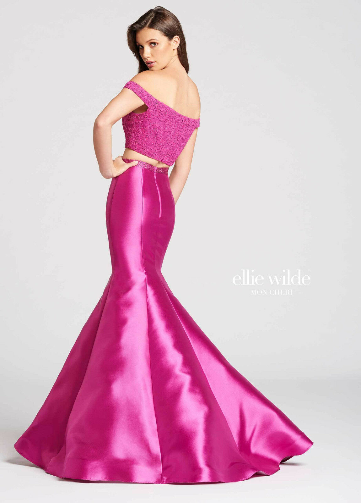 Ellie Wilde Grad Prom Dress EW118037 Magenta