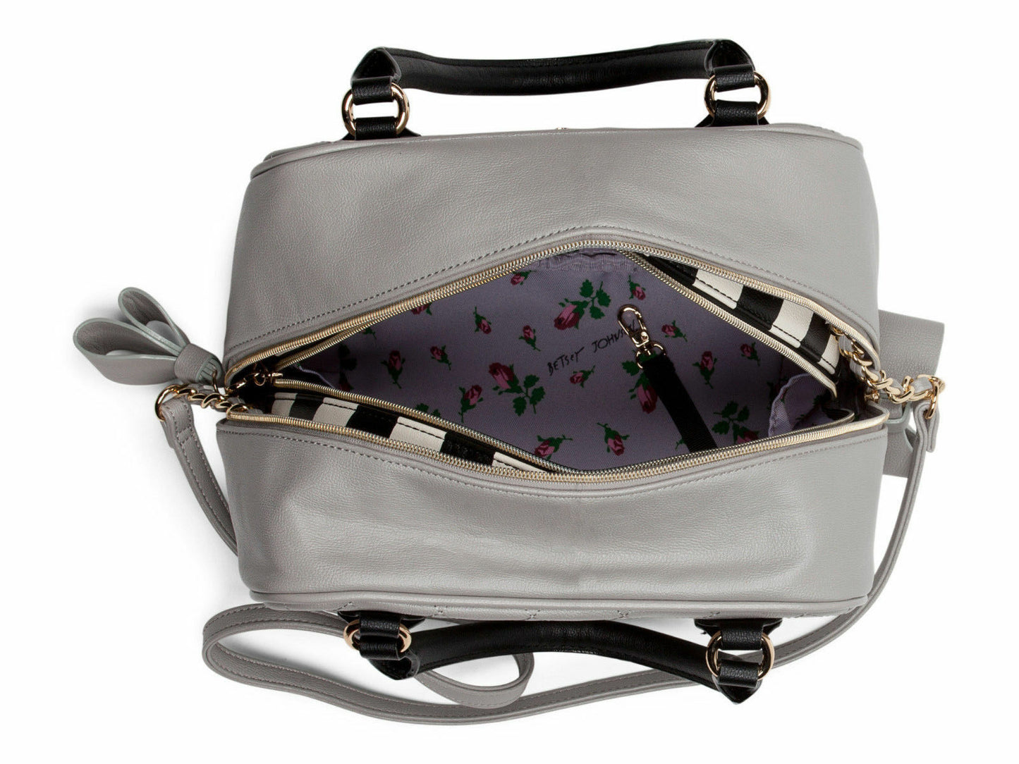 Betsey Johnson Peek A Boo Handbag - Grey