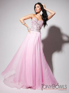Tony Bowls Evenings Chiffon Prom Dress TBE11342 Pink