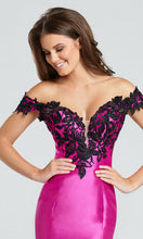 Load image into Gallery viewer, Ellie Wilde Grad Prom Dress EW117037 Hot Pink/Black