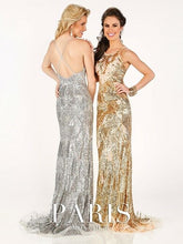 Load image into Gallery viewer, Tony Bowls Paris Sequin Prom Dress 116734 Gold