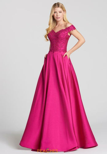 Ellie Wilde Grad Prom Dress EW118152 Hot Pink
