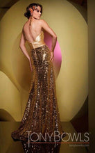 Load image into Gallery viewer, Tony Bowls One Shoulder Sequin Prom Dress Jade 111539