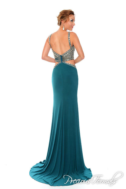 Precious Formals Overskirt Prom Dress L53003 Teal Unique Weddings by Craft Haven Precious Formals Overskirt Prom Dress L53003 Teal Unique Weddings by Craft Haven