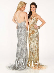 Tony Bowls Paris Sequin Prom Dress 116734 Gold