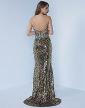 Load image into Gallery viewer, Splash Sequin Strapless Prom Dress J488 Purple