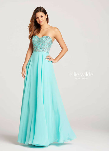 Ellie Wilde Chiffon Grad Prom Dress EW118094