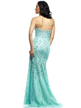 Load image into Gallery viewer, Riva Designs Strapless Rhinestone Grad Prom Dress 9764 Pink