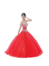 Load image into Gallery viewer, Bonny Bloom AB Rhinestone Tulle Ballgown Quinceañera 5421