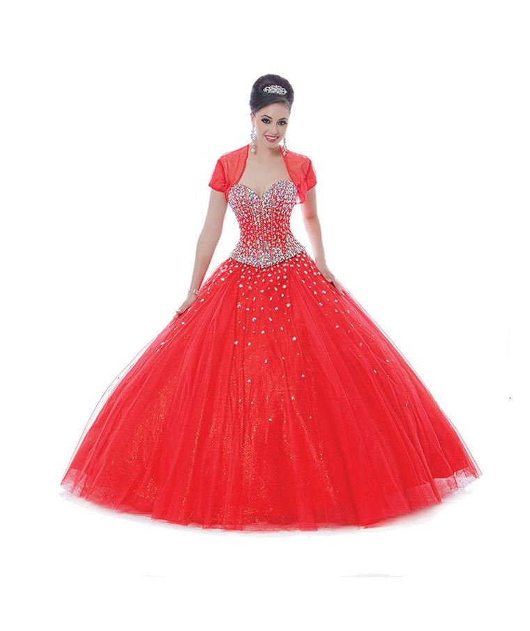 Bonny Bloom AB Rhinestone Tulle Ballgown Quinceañera 5421