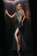 Load image into Gallery viewer, Xcite Leopard Prom Dress 32319 Black/Multi