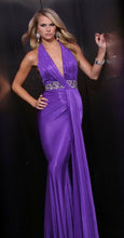 Load image into Gallery viewer, Xcite Grad Halter Prom Dress 30337 Purple