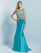 Load image into Gallery viewer, Splash Two Piece Prom Dress J736 Teal
