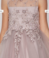 Load image into Gallery viewer, Tulle Flowergirl Lace with Lace Bodice - Mauve
