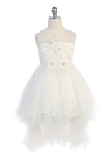 Load image into Gallery viewer, Floral Ruffle Flowergirl Dress