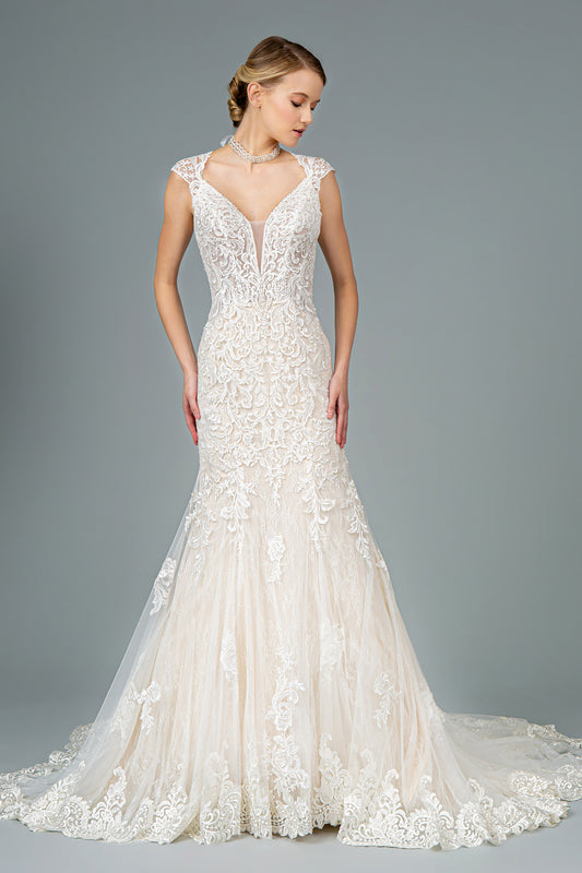 Lace Trumpet Bridal Wedding Gown 35426