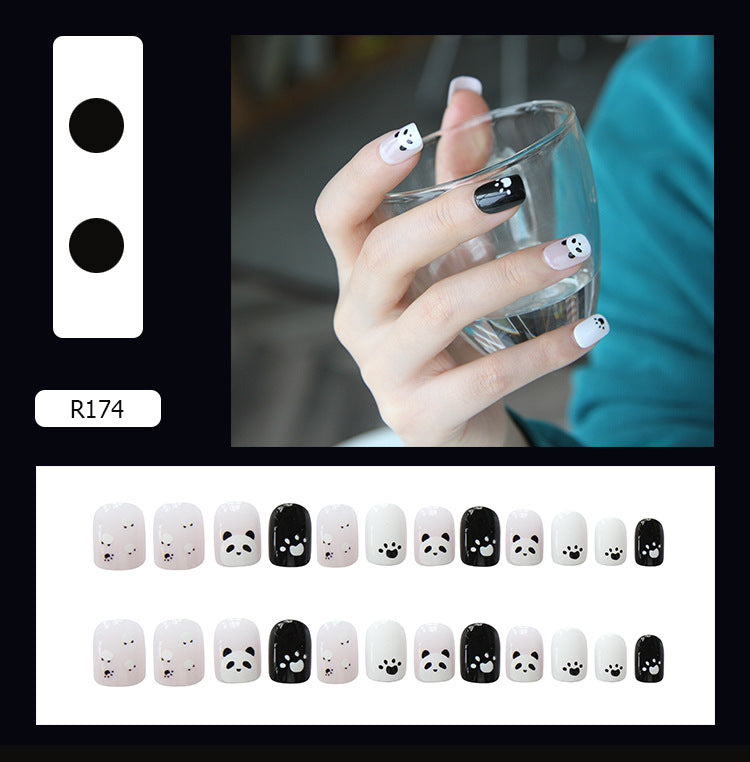 Panda Press On Nail Set