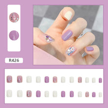 Load image into Gallery viewer, Lavender Confetti Press On Nail Set