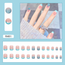 Load image into Gallery viewer, Blue Valentine Press On Nail Set