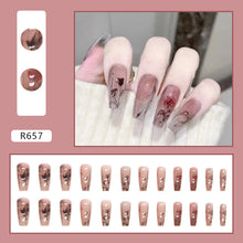 Load image into Gallery viewer, Vintage Rose Press On Nail Set