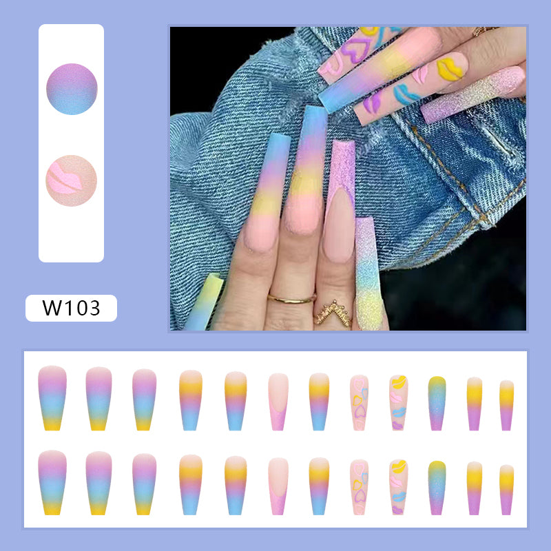 Pastel Ombre Press On Nail Set