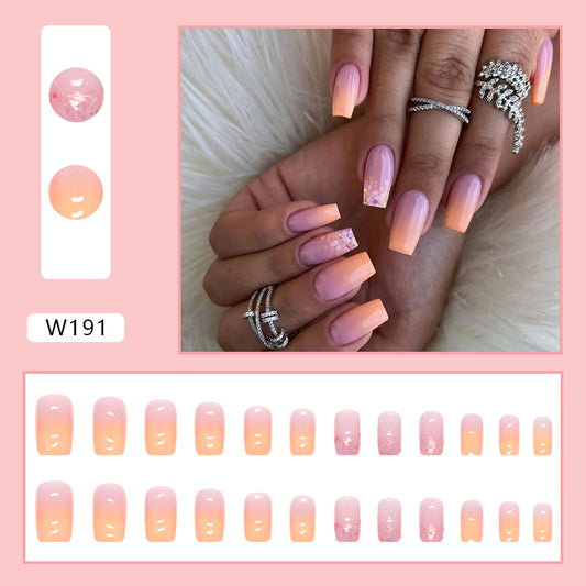 Creamsicle Press On Nail Set